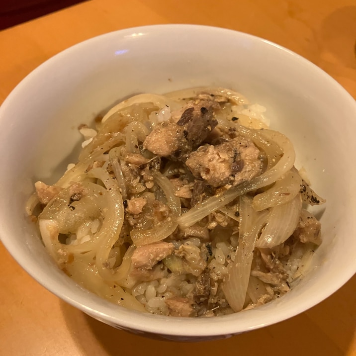 簡単!サバ缶丼!
